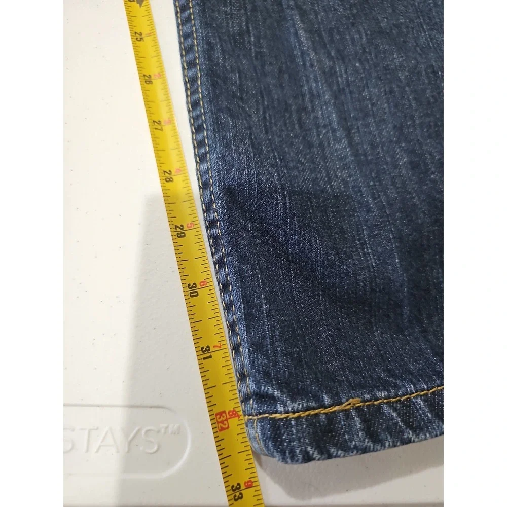 Levi's 559 Relaxed Straight Jeans Men's 38x34 Dark Wash Denim Blue